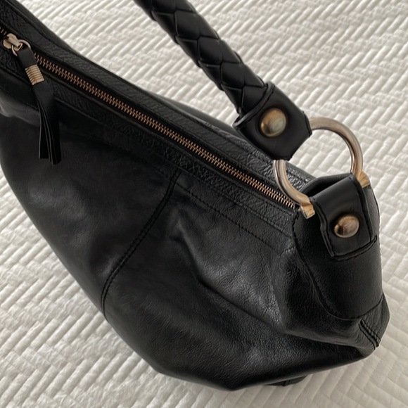 H&M 100% genuine leather shoulder bag/Black - Picture 6 of 14